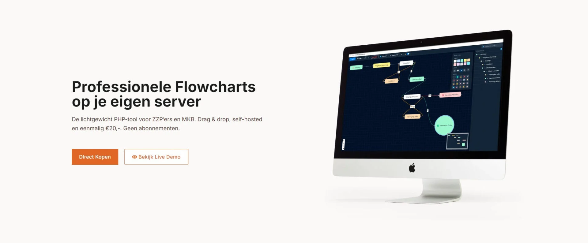 Flowchart Builder - visuele workflows en beslisbomen